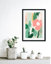 Framed Matisse-Inspired Floral Wall Art – Flower 4