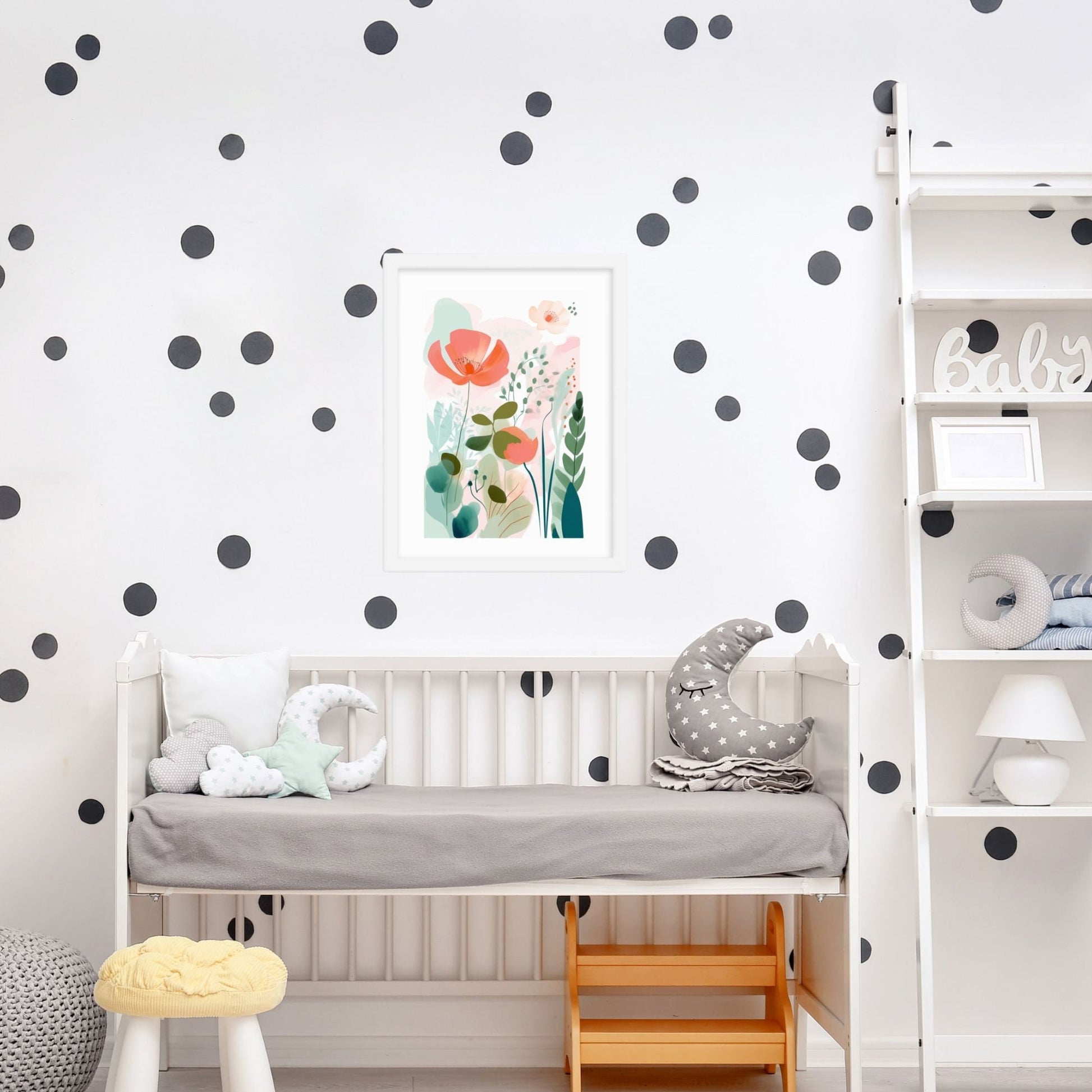 Boho Nursery Decor Matisse Flower Frame Art Neutral Pink Gallery Wall Decor Blush Pink Frame Watercolor Floral Art Print Botanical FlowerBoho Nursery Decor with Matisse Flower Watercolor Painting Pastel Floral Frame for Nursery Gallery Wall