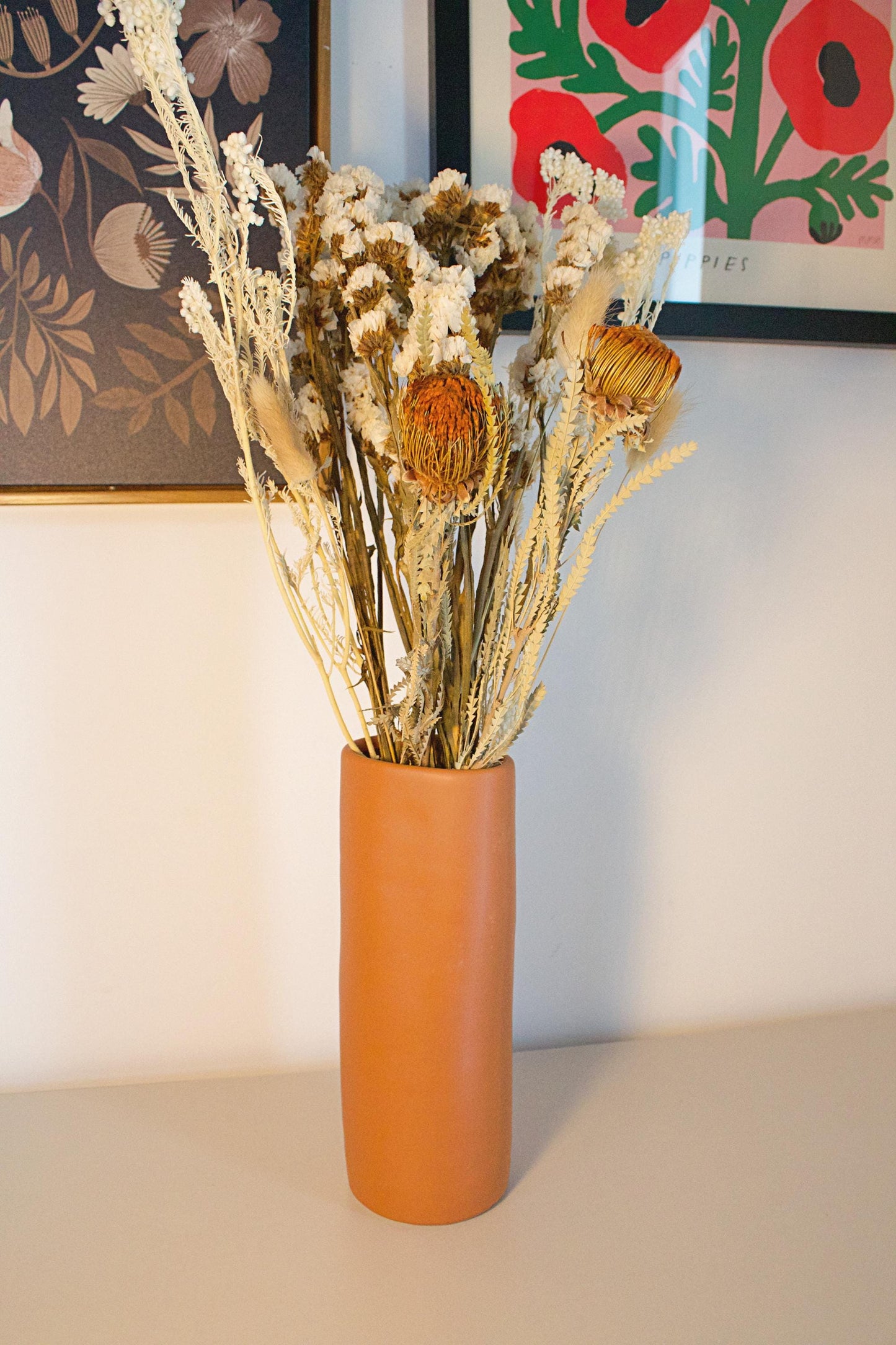 Modern Farmhouse Decor Dried Flower Bouquet Natural Wedding Collection Boho Style Arrangement Premium Quality Design Neutral Color Palette Interior Accent Piece Beautiful Display Collection Elegant Room Touch Lasting Beauty