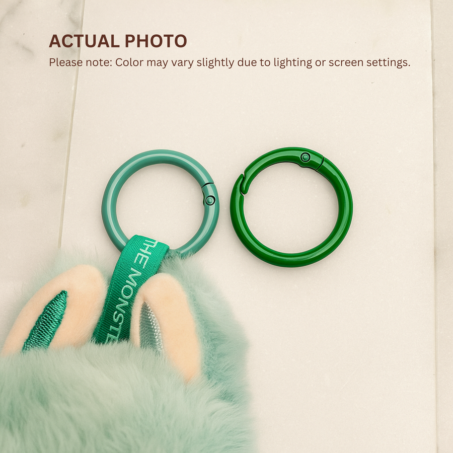 6pcs Labubu Doll Keychain Rings Set