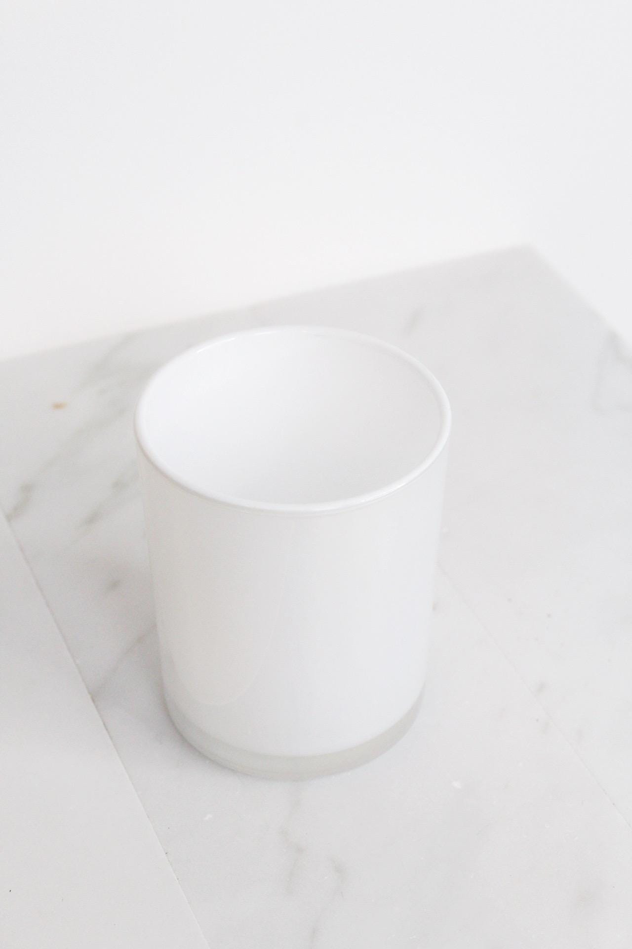 Candle Glass Container Metallic Luxury Designer Candle Vessel Glass Jar Iridescent Translucent Matte Black Modern Minimal Candle Jar Vessel