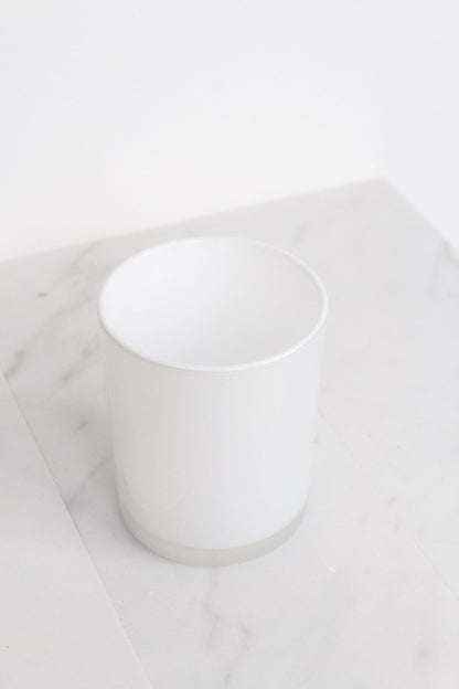 Candle Glass Container Metallic Luxury Designer Candle Vessel Glass Jar Iridescent Translucent Matte Black Modern Minimal Candle Jar Vessel