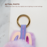 6pcs Labubu Doll Keychain Rings Set