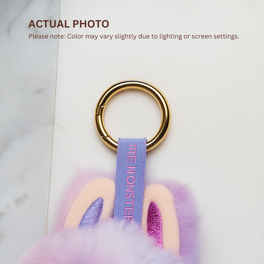 6pcs Labubu Doll Keychain Rings Set