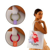 6pcs Labubu Doll Keychain Rings Set