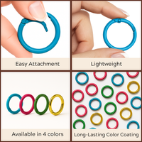 6pcs Labubu Doll Keychain Rings Set