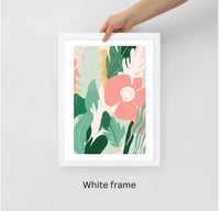 Framed Matisse-Inspired Floral Wall Art – Flower 4
