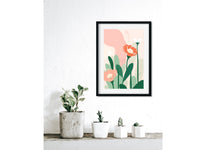 Framed Matisse-Inspired Floral Wall Art – Flower 3