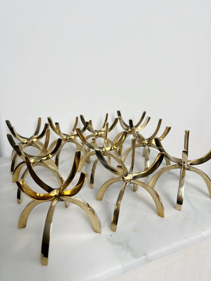 Bulk Pack Brass Crystal Display Stands – Stylish Boho Wedding