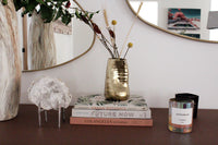 Modern Home Decor Wabi Sabi Decor Maximalist Decor Gold Ceramic Vase Dried Flower Vase Table Centerpiece Bookshelf Decor Gold Home Decor