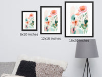 Framed Matisse-Inspired Floral Wall Art – Flower 5