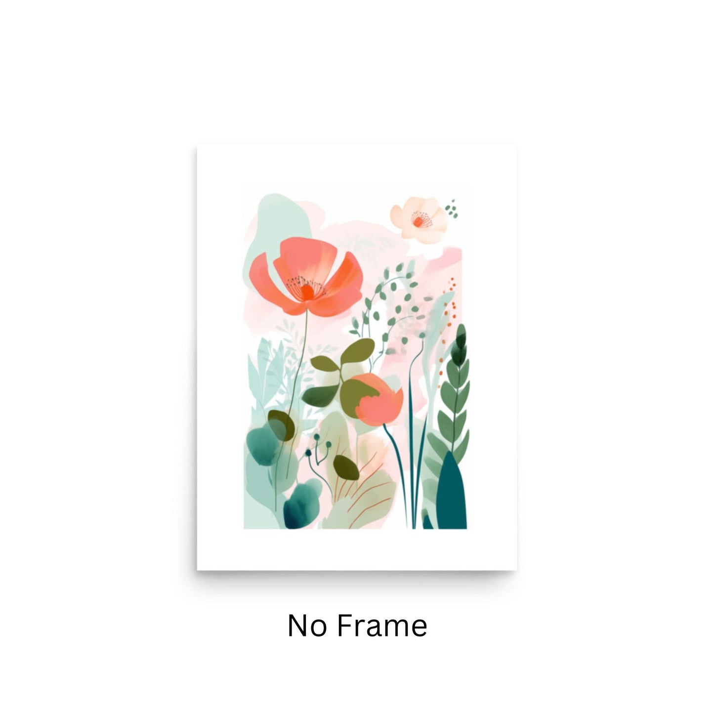 Boho Nursery Decor Matisse Flower Frame Art Neutral Pink Gallery Wall Decor Blush Pink Frame Watercolor Floral Art Print Botanical FlowerBoho Nursery Decor with Matisse Flower Watercolor Painting Pastel Floral Frame for Nursery Gallery Wall