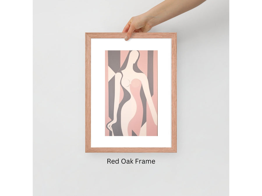 Minimalist Female Silhouette Modern Home Decor Bedroom Art Print Geometric Design Neutral Color Living Room Office Gift Contemporary Art Abstract Nude Feminine Art