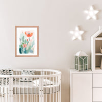 Framed Matisse-Inspired Floral Wall Art – Flower 2