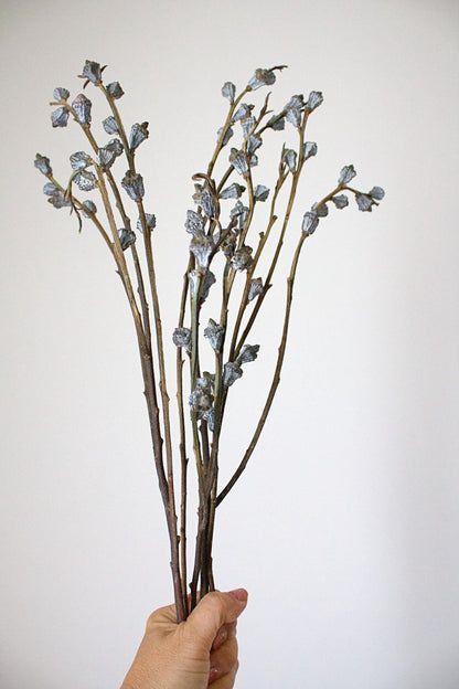 Boho Ceramic Vase - White Rustic Decor for Home & Dried Flowers