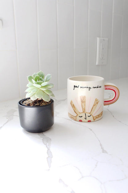 Morning Sunshine Mug Funny Coffee Cup Friend Gift Collection Ceramic Drinkware Birthday Present Rainbow Handle Design Beautiful Morning Motivation Message Cheerful Daily Brew Essential Perfect Friend Encouragement Gift Unique Collection