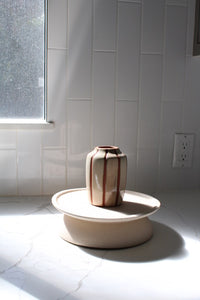 Striped Mollino Bud Vase – Minimalist Vase