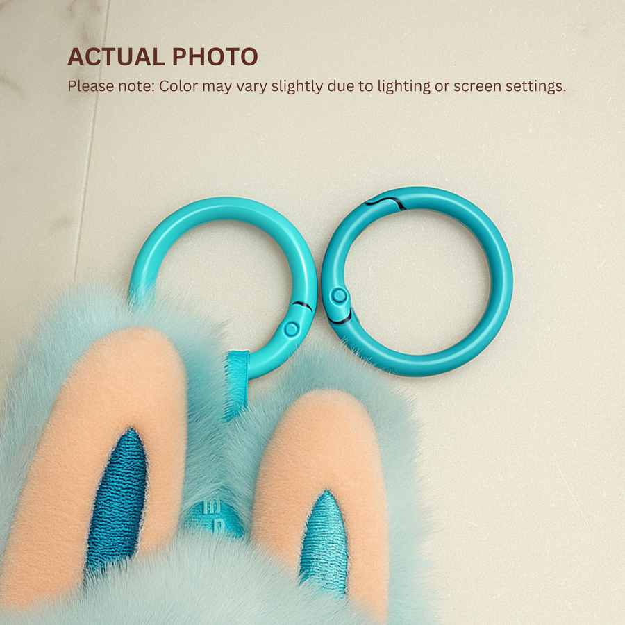 6pcs Labubu Doll Keychain Rings Set
