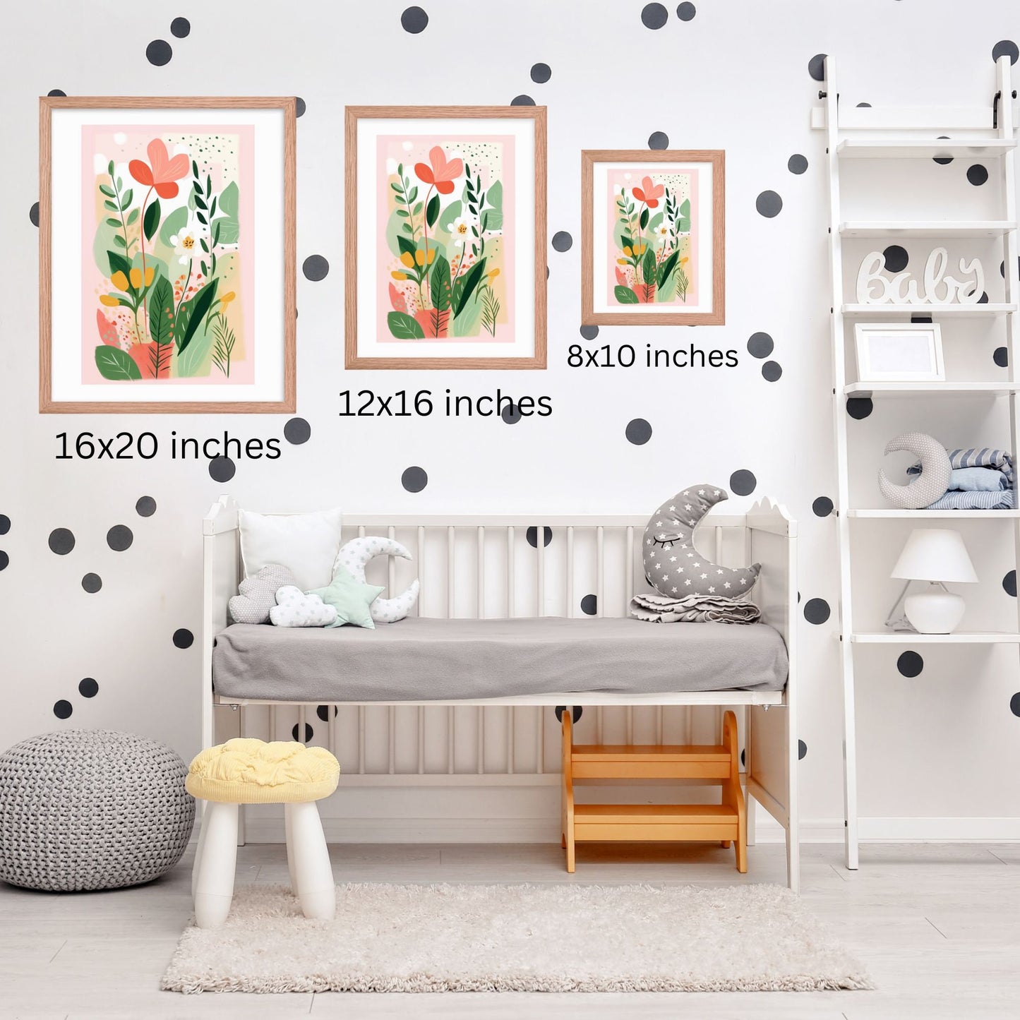 Wildflower Abstract Painting Botanical Framed Art Colorful Tropical Decor Nursery Matisse Style Floral Art Print Maximalist Gallery Wall Colorful Abstract Flower Art Floral Botanical Print Minimalist Modern Art Boho Wall Decor Garden  Nursery Decor