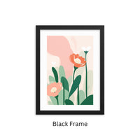 Framed Matisse-Inspired Floral Wall Art – Flower 3