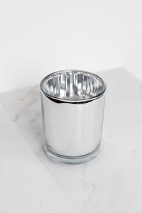 Candle Glass Container Metallic Luxury Designer Candle Vessel Glass Jar Iridescent Translucent Matte Black Modern Minimal Candle Jar Vessel