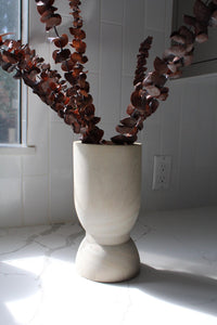 Modern Wood Vase White Container Collection Natural Design Element Dried Flower Display Home Accent Piece Wedding Centerpiece Decor Organic Style Living Room Feature Farmhouse Detail Premium Construction Beautiful Showcase Art Natural