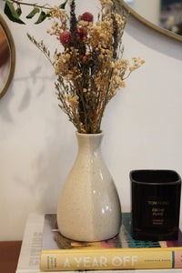 Neutral Vase Home Decor Accent Bookshelf Decoration Event Centerpiece Rustic Boho Minimalist Styles Two Tone Ceramic Vase Coffee Table Decor Dried Flower Vase