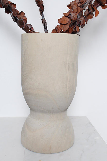 Wedding Centerpiece Vase White Wood Collection Modern Design Element Natural Home Accent Dried Flower Display Organic Style Living Room Feature Farmhouse Detail Premium Construction Beautiful Showcase Art Piece Decor Essential