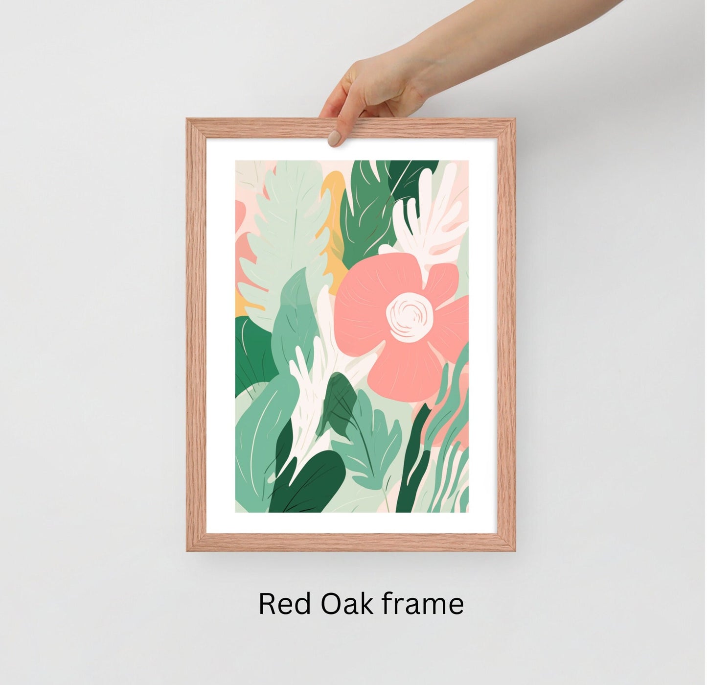 Framed Matisse-Inspired Floral Wall Art – Flower 4
