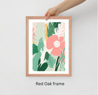 Framed Matisse-Inspired Floral Wall Art – Flower 4