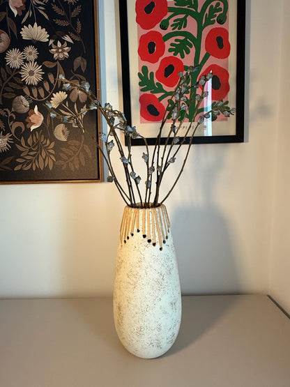 Wedding Botanical Display Dried Eucalyptus Branches Natural Home Decor Accent Pieces Tall Arrangement Filler Farmhouse Style Elements Gray White Color Premium Quality Construction Beautiful Large Scale Design Statement