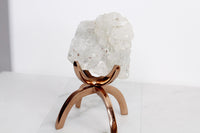 Spiritual Crystal Grid Display Rose Gold Aluminum Stand Modern Meditation Space Organizer Beautiful Crystal Storage Solution Premium Home Decor Piece Perfect Crystal Collection Display Elegant Gift For Women Crystal Enthusiast Present Desk