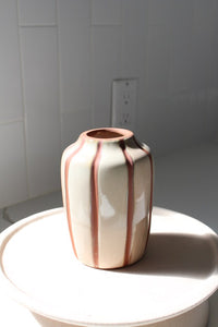 Striped Mollino Bud Vase – Minimalist Vase