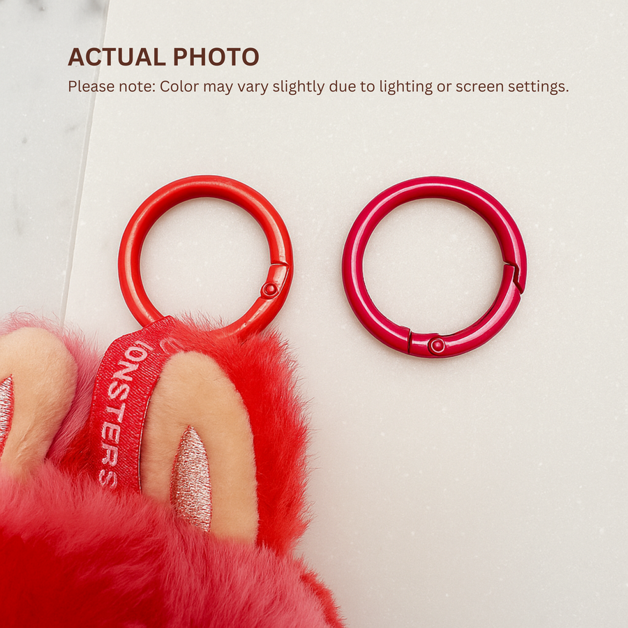 6pcs Labubu Doll Keychain Rings Set