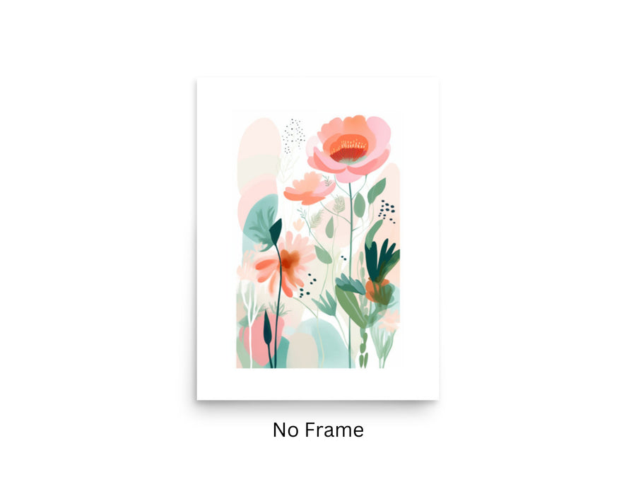 a picture of a flower with the words no frame