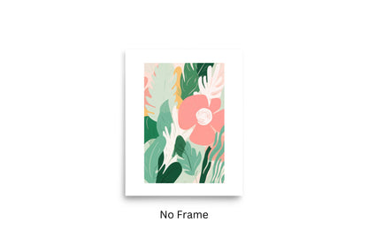 Framed Matisse-Inspired Floral Wall Art – Flower 4