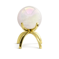 Angel Aura Rose Quartz Sphere Set – Pink Crystal Home Decor