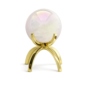 Angel Aura Rose Quartz Sphere Set – Pink Crystal Home Decor