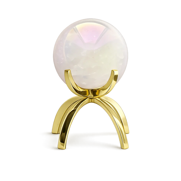 Angel Aura Rose Quartz Sphere Set – Pink Crystal Home Decor