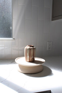 Striped Mollino Bud Vase – Minimalist Vase
