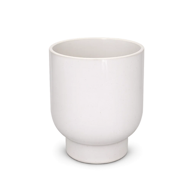 Beige Ceramic Planter – Minimal Desk Succulent Pot