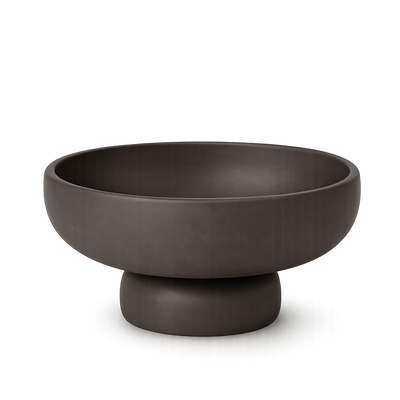 Black Ikebana Bowl – Minimalist Japanese Floral Arranging Dish