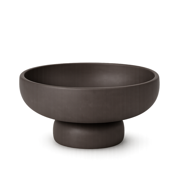 Black Ikebana Bowl – Minimalist Japanese Floral Arranging Dish