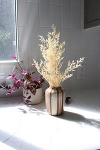 Striped Mollino Bud Vase – Minimalist Vase
