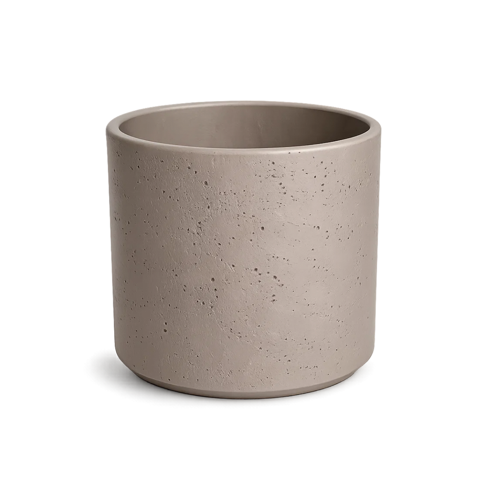 Dark Grey Planter – Textured Ceramic Indoor Pot