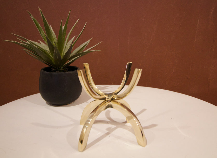 Brass Gold Claw Crystal Display Stand