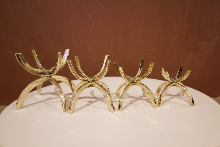 Brass Gold Claw Crystal Display Stand