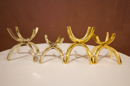 Brass Crystal Display Stand – Meditation Crystal Holder & Altar Decor