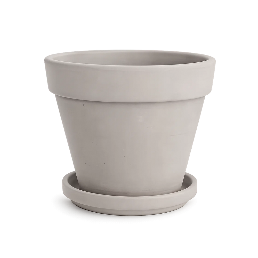 Terracotta Plant Pot with Drainage – Small Planter with Saucer – myshelfie
