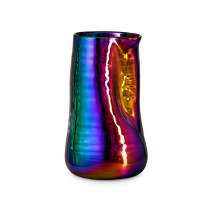 Iridescent Ceramic Vase – Maximalist Table Centerpiece